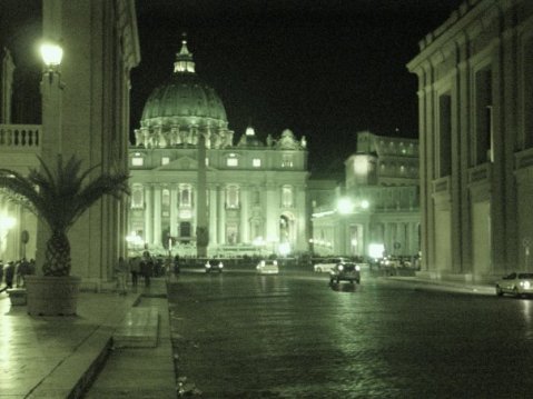 Vatican at night